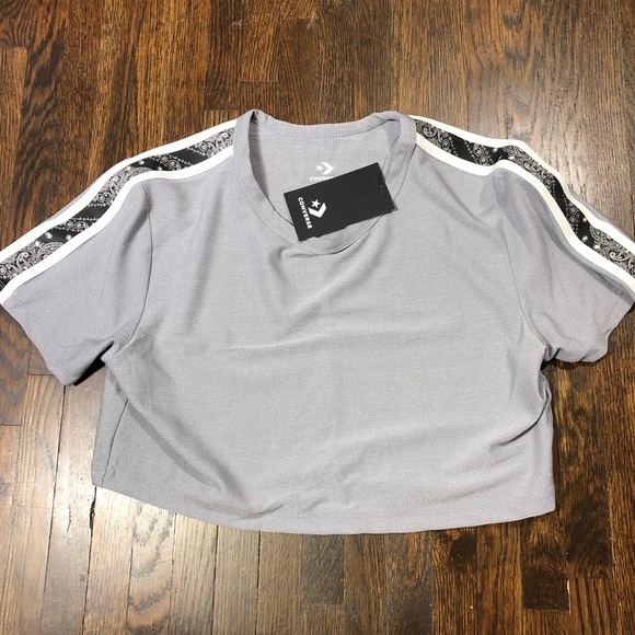 Converse Miley Cyrus Cropped Glitter Track T-Shirt - Picture 3 of 7